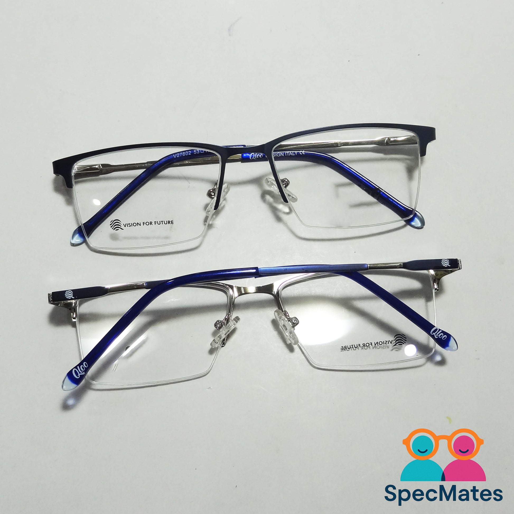 BLUE CUT FRAME | COMPUTER FRAME | BLUE HALF RIM SLEEK DESIGN SPMC*V27602