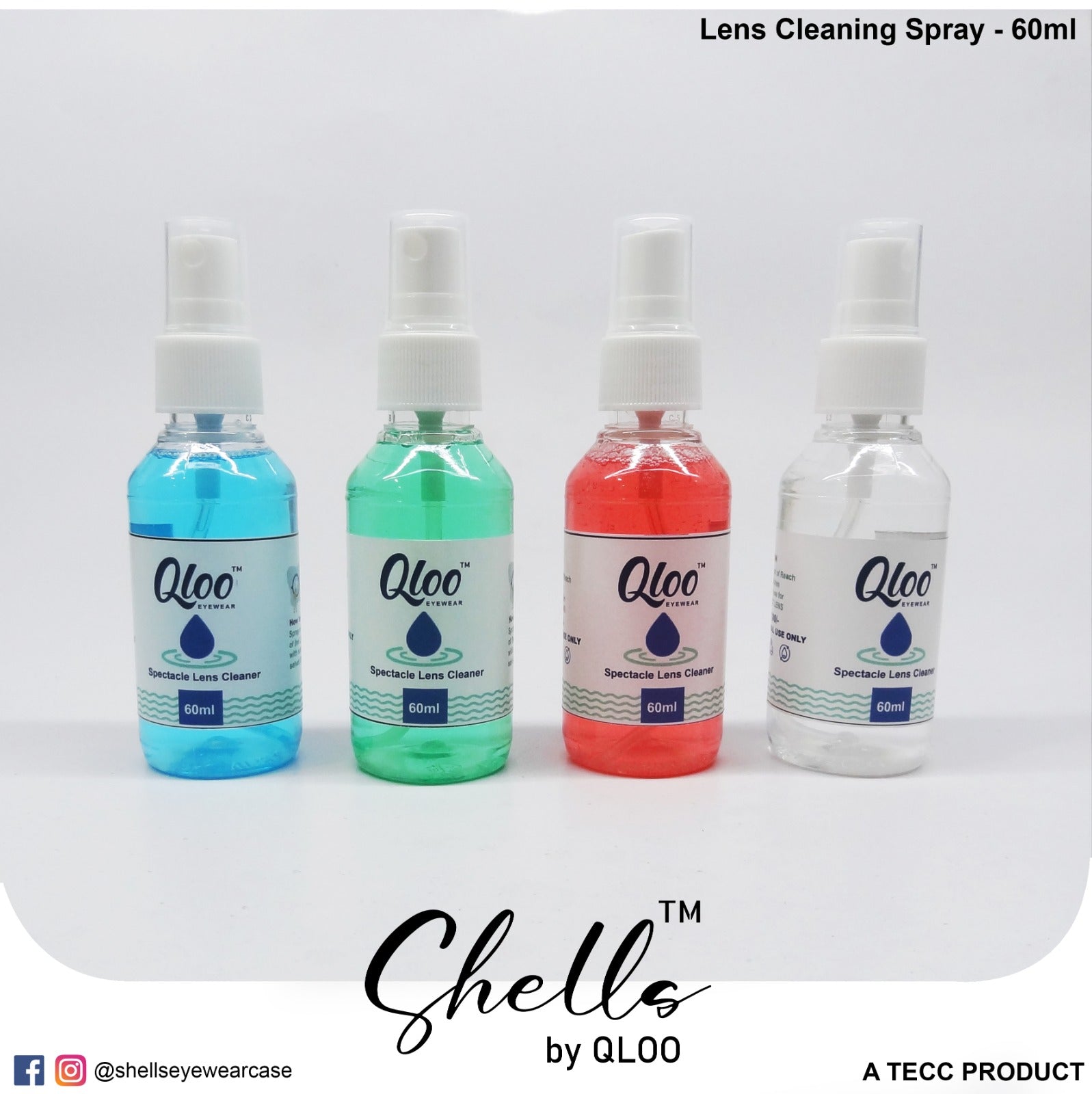 Lens Cleaning Spray – 60ml Bottle (Pack of 4)